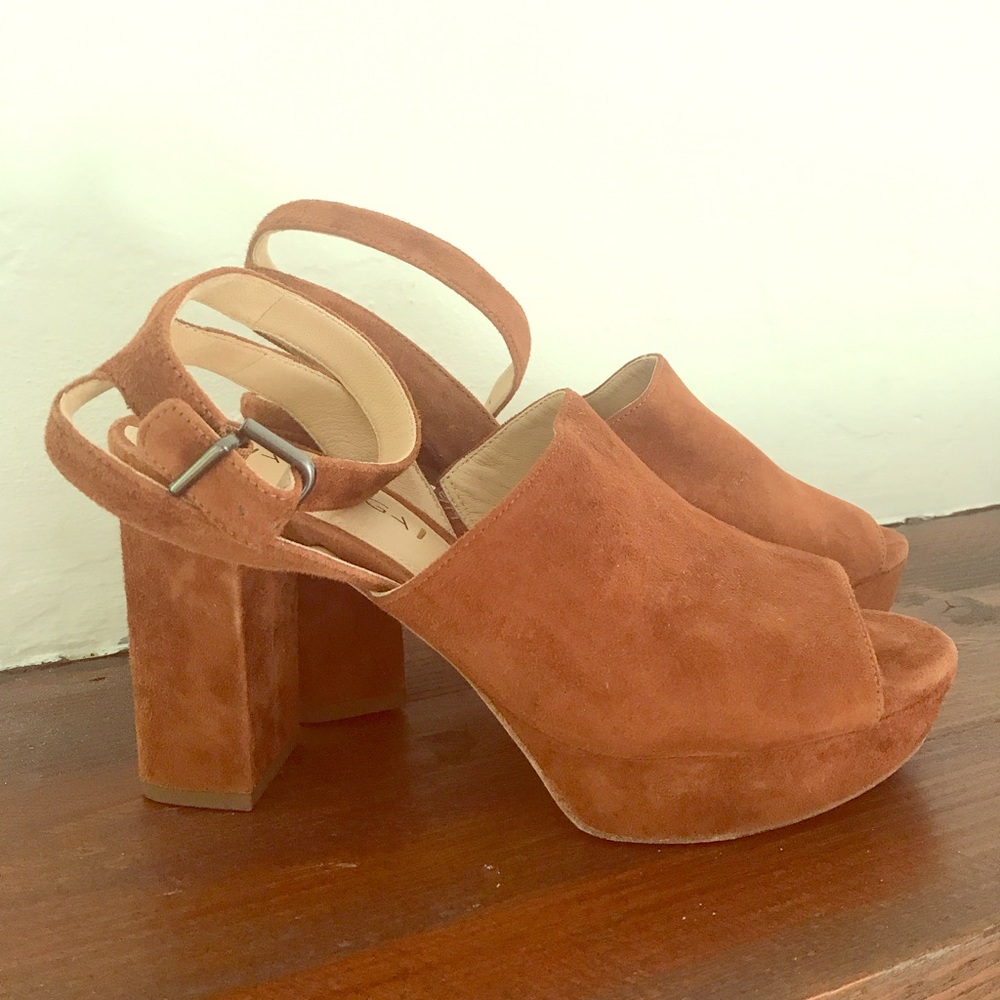 Suede Pump Sandals - image 1